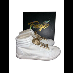 White Fuego Dance Shoe White High Top Size 9